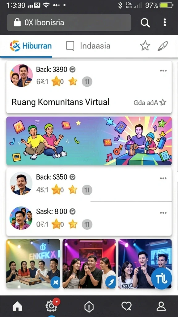 cemara77 - Tampilan antarmuka yang bersih dan intuitif.